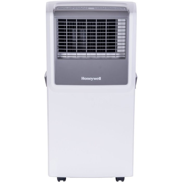 Honeywell MP08CESWW 8000 BTU Portable Air Conditioner with Front Grille and Remote Control, White/Grey N2