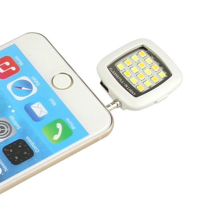 Asstar Universal Portable Mini 16 LED Night Using Selfie Enhancing Dimmable Flash Cellphone Camera Flash Fill-in... N8