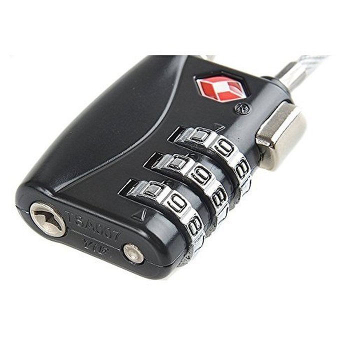 HT Luggage Locks Combination Password Locks Padlocks TSA Approved 3-Digit 4-Pack (Four Color) N30