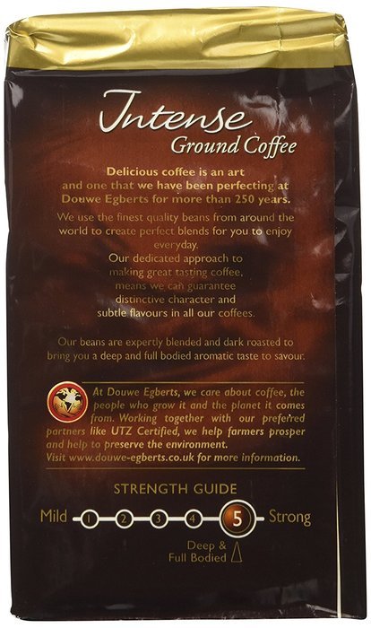 Douwe Egberts Intense - Real Coffee Dark Roast 2 Packs X 250g N2