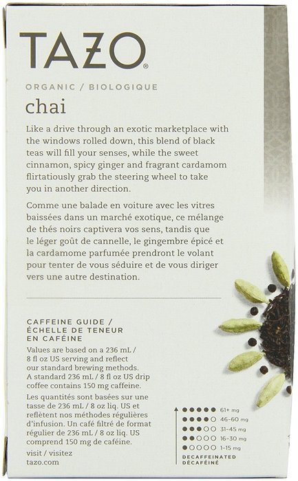 Tazo Tazo Chai Filter Bag Tea, 24-Count Packages (Pack of 6) N6