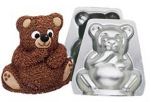 Wilton MINI STAND UP BEAR 3D Cake Tin Baking Pan insert instructions