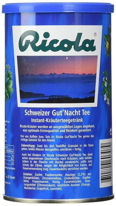 Ricola Schweizer Gut Nacht Tea - Pack of 3 X 200g N2