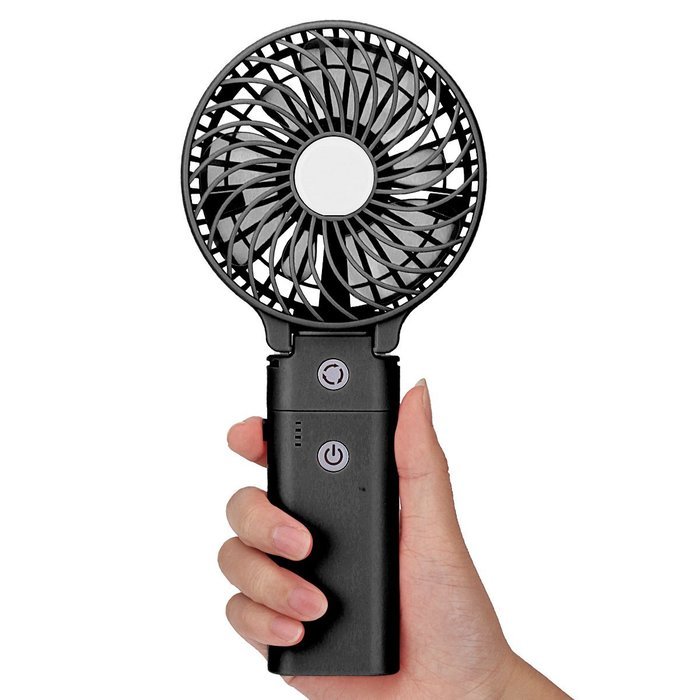 DOIOWN Handheld Portable Table Mini Fan Battery Rechargeable (Blue) N22
