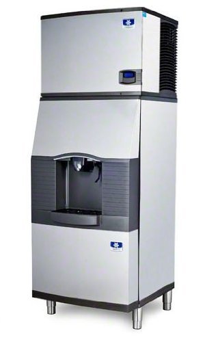 Manitowoc IY-0454A-SFA-291 450 Lb Air-Cooled Half Cube Ice Machine w/ SFA-291 Hotel Dispenser