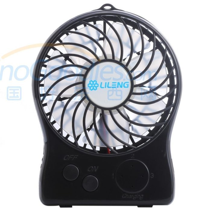 Lileng 839 Desktop Fan for Chlidren USB Charging&lithium Battery Power Supply 3 Speeds Mini Portable Fan N3