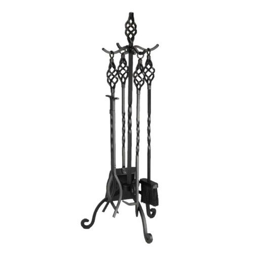 Adams 4 Piece Wrought Iron Fireplace Tool Set