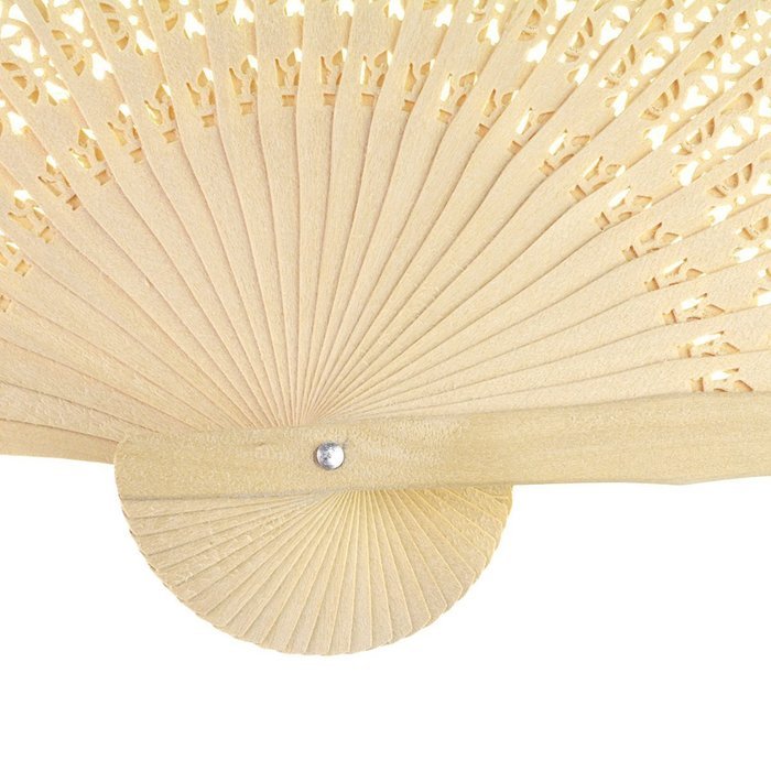 DPIST Sandalwood Fan - Baby Shower Gifts & Wedding Favors [ 36 pcs] N4