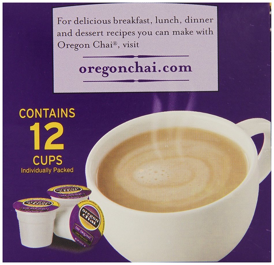 Oregon Chai Oregon Chai Single Serve Cups, 12 Count N8