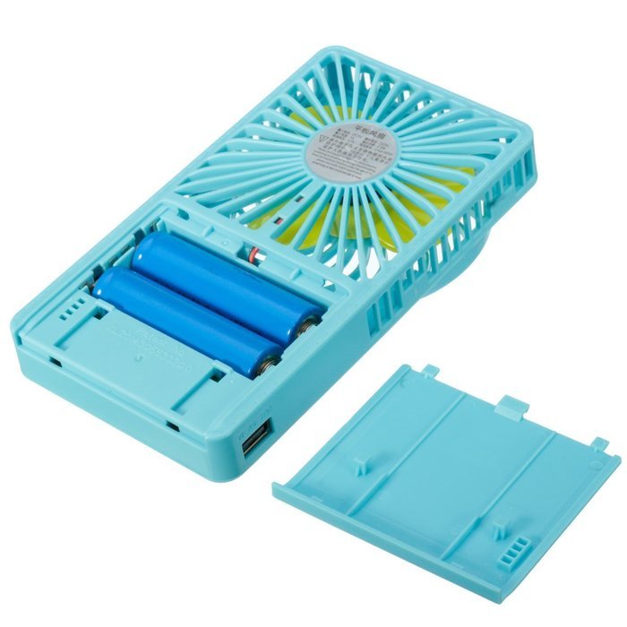 ELEGIANT Hand-held USB Rechargable 3 Speeds Portable Mini USB Summer Cooling Fan Personal Pocket Fan blue N18