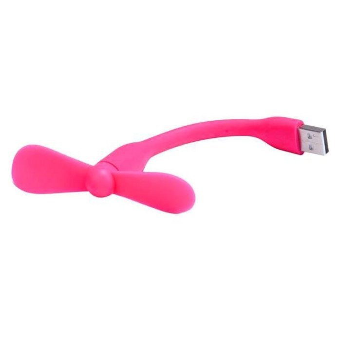 AMA(TM) Portable Flexible Mini USB Cooling Fan Air Conditioner Cooler for Laptop Computer (Hot Pink) N18