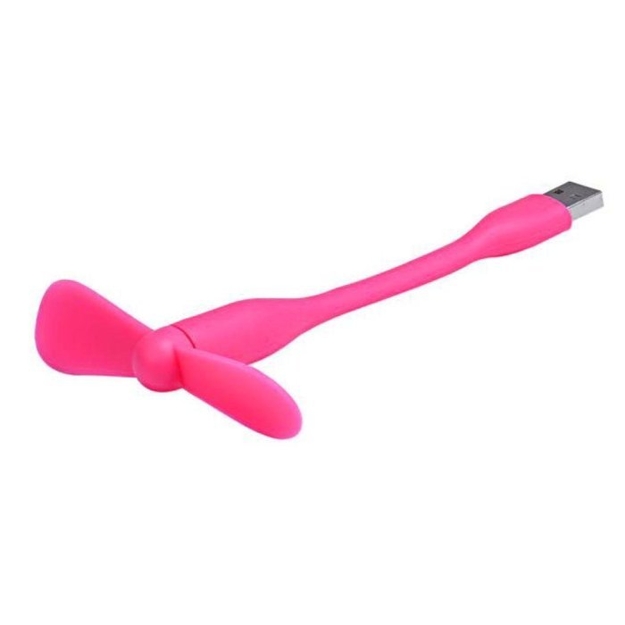 AMA(TM) Portable Flexible Mini USB Cooling Fan Air Conditioner Cooler for Laptop Computer (Hot Pink) N19