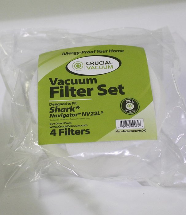 4 Shark Navigator NV22L Foam & Felt Filters & Hose, Part # XF22 & 1114FC
