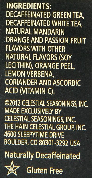 Celestial Seasonings Decaf Mint Green Tea, 20 Count (Pack of 6) N57