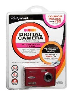 5.1MP Digital Camera with 1.5-Inch Screen (89480-RED-WG)