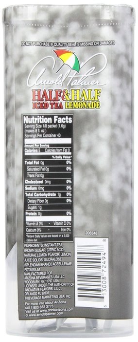 Arnold Palmer Half and Half Iced Tea Lemonade Mix, 2.2 Ounce N5
