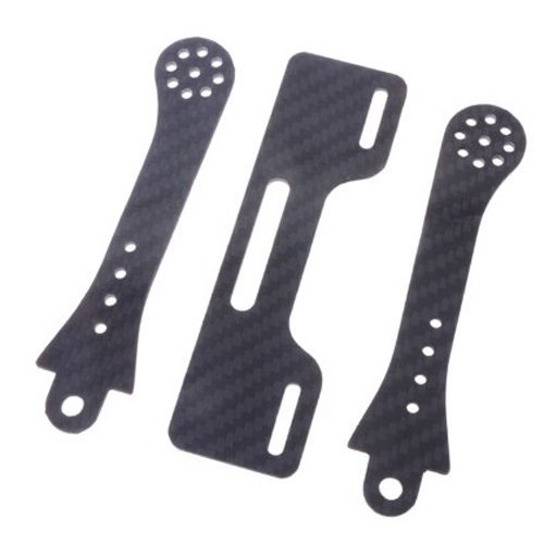 SODIAL(R) Carbon Fiber FPV Monitor Mount Holder/Display Mounting Bracket for Transmitter N2