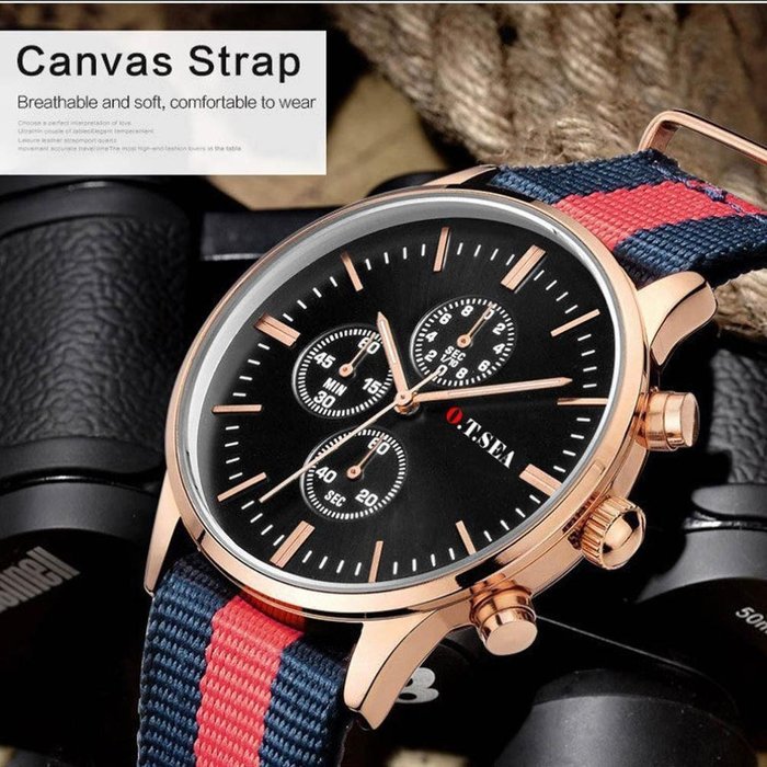 AutumnFall&reg; Luxury Lady Watches Classics Canvas Band Analog Watch Quartz Wrist Watches Gift (E) N5