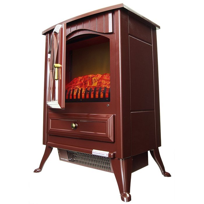 FIREBIRD 16" European Style Freestand Modern Electric Fireplace Heater Stove FB-P2D81-RED N2