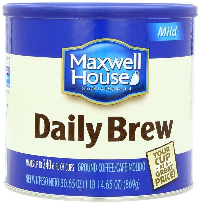 Maxwell House Ground Coffee Canister, Wake Up Roast, 30.65 Ounce N58