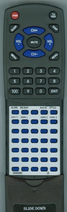 Replacement Remote Control for JBL 93040000860 CINEMA SB400, SB400