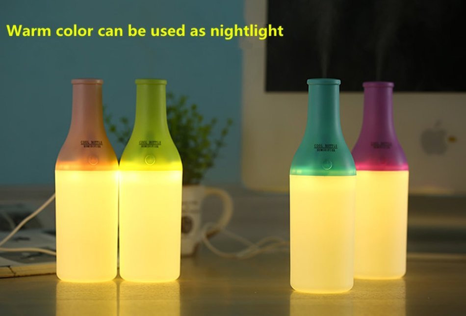 Life Taste 180ml Portable Cool Mist Humidifier/Diffuser Essential Oil Diffuser for Aromatherapy with Auto Shut-Off... N10