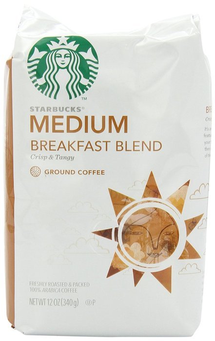 Starbucks Breakfast Blend Coffee, Ground, 12-Ounce Bags (Pack of 3) (Package may vary) N2