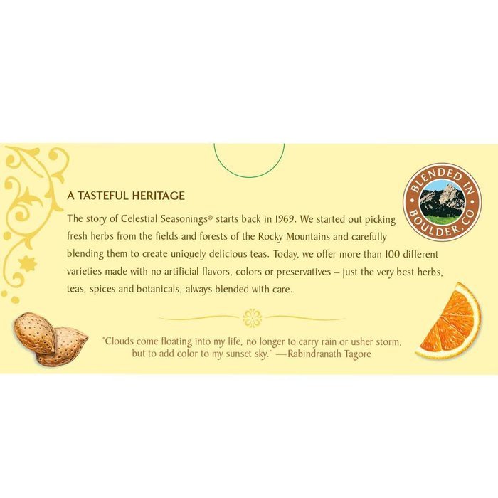 Celestial Seasonings Almond Sunset Herbal Tea, 20 Count (Pack of 6) N3