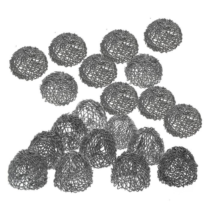 Scotte(TM) 20pcs silver Tobacco Pipe Screen Metal Ball Filter N2