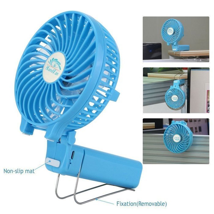 ETONG Handheld Rechargeable Fans 3 Speed Mini Fan Battery Operated Electric Personal Fans Foldable Fans Hand Bar... N9