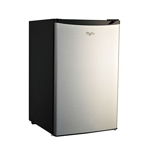 Whirlpool Wh4321e 4.3 Cu Ft Stainless Steel, Energy Star Compact Refrigerator Thermostat and Freezer with Interior...