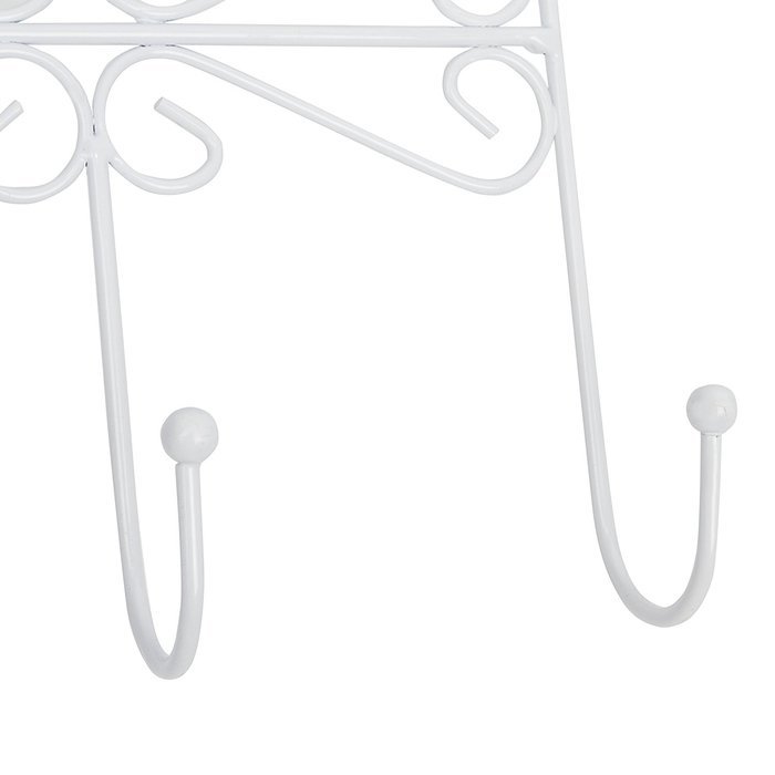 IMIEE The Door 5 Hook Rack Decorative Hanger for Hanging Your Clothes Coat Hat Belt and More , White by Imiee N3