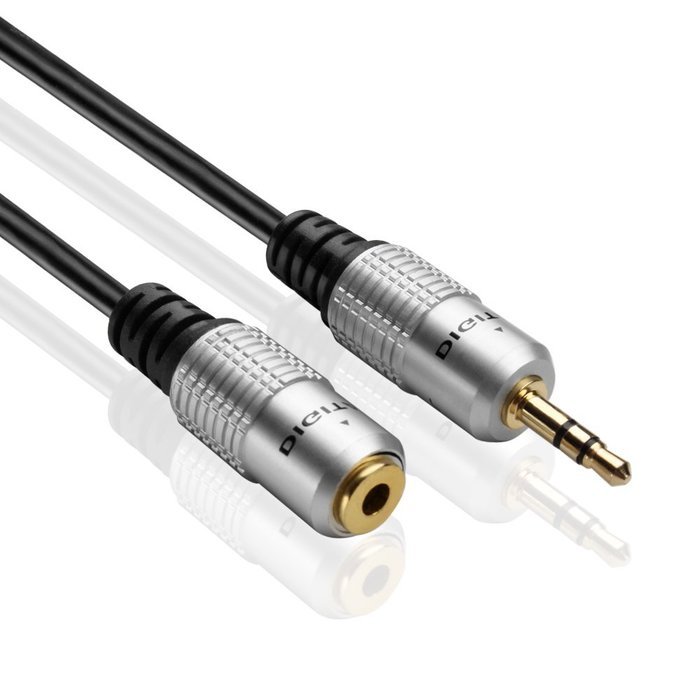 TNP AUX Headphone 3.5mm Extension Cable (3 Feet) - Male to Female Extender Audio Auxiliary Jack Adapter Wire Cord... N3