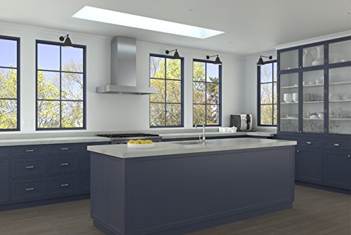 Zephyr ZROM90CS Wall Mount Chimney Range Hood, Stainless Steel