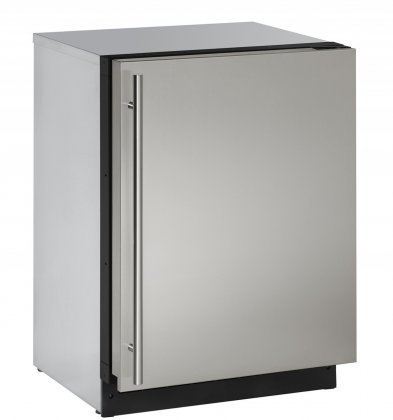 U-Line U2224RS00B 24" 2000 Series Built In Counter Depth Compact Refrigerator with 4.9 cu. ft. Capacity, in Stainless...