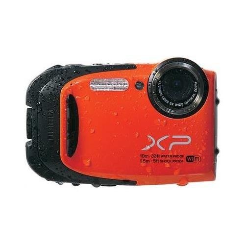 Fujifilm 16409662 FinePix XP70 16.4 Megapixel Compact Camera - Orange - 2.7 LCD - 5x Optical Zoom - Optical (IS...