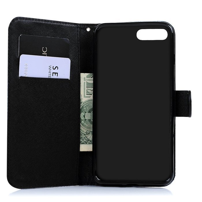 iPhone 7 Plus Case (5.5 inch) - Wallet Flip Stand Case PU Leather Case with Shockproof TPU Inner Bumper Colorful... N3