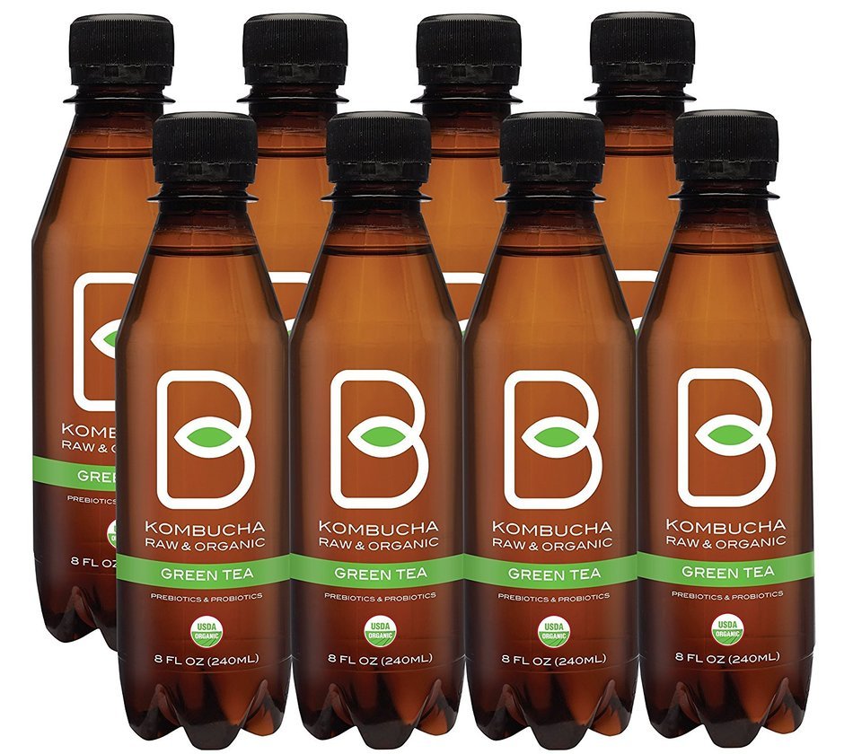 B-tea Kombucha Raw Organic Tea, Only 2g of Sugar, Probiotics and Prebiotic, Promotes Healthy Weight Loss, Kosher... N3