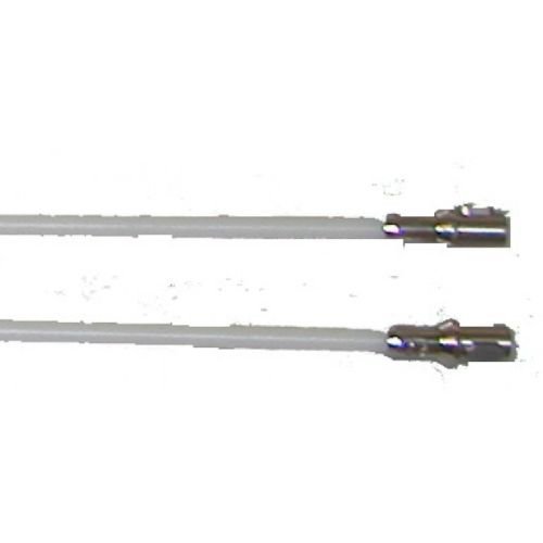 DC White Nylon Poly Rod with Small Buttonlok Adapter - 4' x 3/8"