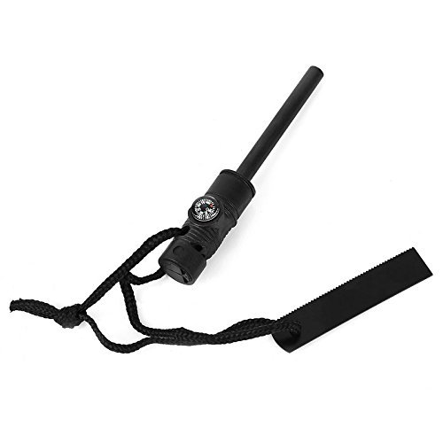 Newcomdigi Fire Starter Flint Striker with Compass Whistle to Survival N5