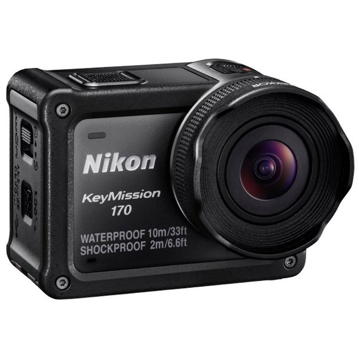 Nikon KeyMission 170 4K Ultra HD Action Camera with Built-In Wi-Fi + 32GB MicroSD Card + Compact Deluxe Bag +...