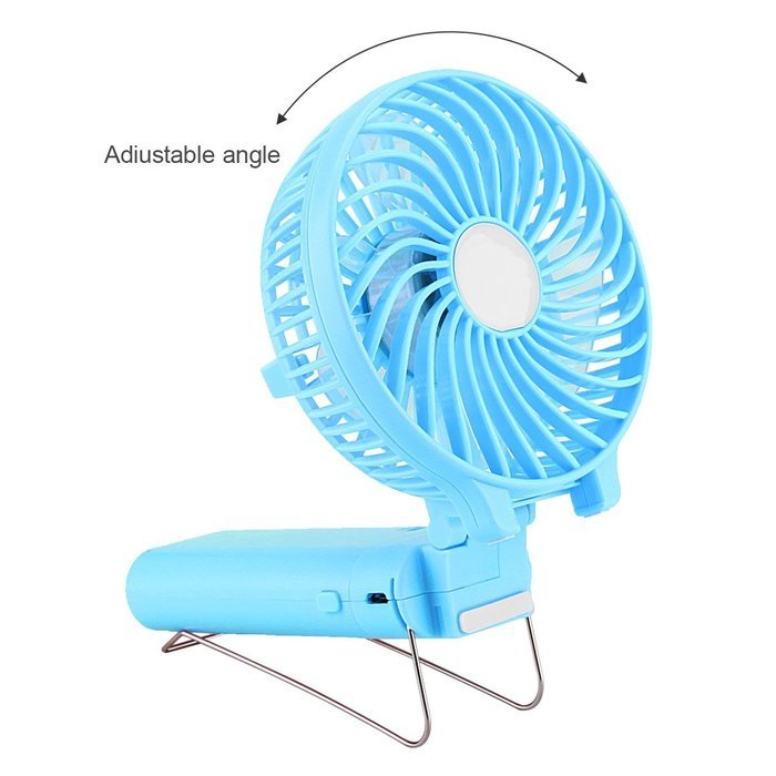 DOIOWN Handheld Portable Table Mini Fan Battery Rechargeable (Blue) N32
