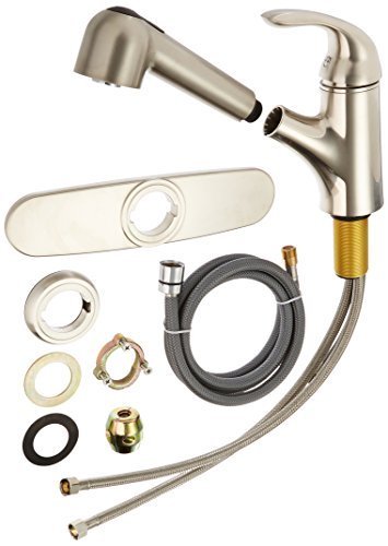 EZ-FLO 10385 Non-Metallic Pull-Out Spout Kitchen Faucet by EZ-Flo