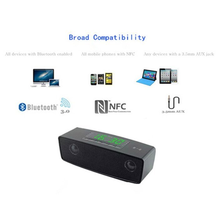 Wireless Speaker, Portable 3 in 1 Bluetooth NFC APP Control Playing 2*3W 3D Surround Stereo Speaker, build in...