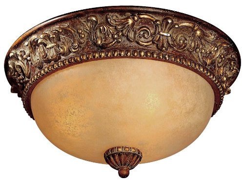 Minka Lavery 3 Light Belcaro Walnut Bowl Flush Mounts by Minka Lavery