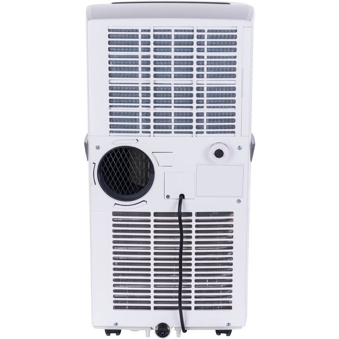 Honeywell MP08CESWW 8000 BTU Portable Air Conditioner with Front Grille and Remote Control, White/Grey N7