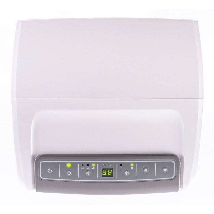 Honeywell MP08CESWW 8000 BTU Portable Air Conditioner with Front Grille and Remote Control, White/Grey N8