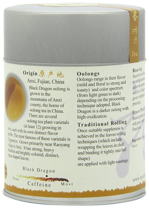 The Tao of Tea, Black Dragon Oolong Tea, Loose Leaf, 3.5 Ounce Tin N5