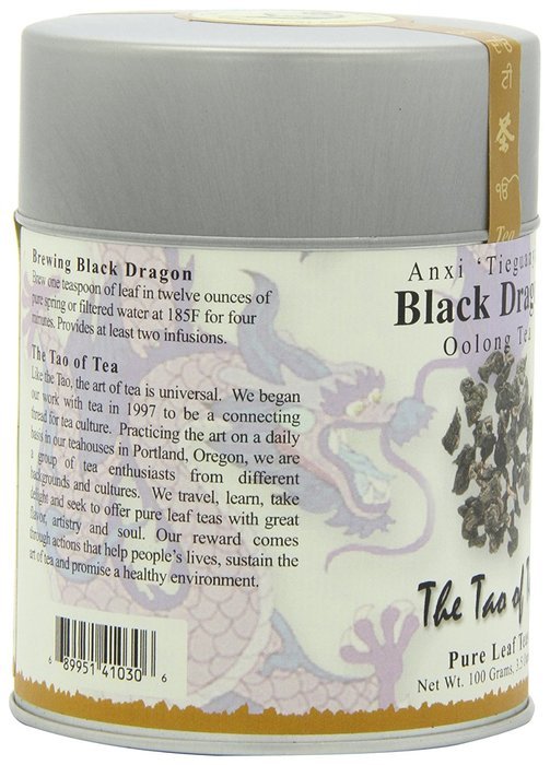 The Tao of Tea, Black Dragon Oolong Tea, Loose Leaf, 3.5 Ounce Tin N6