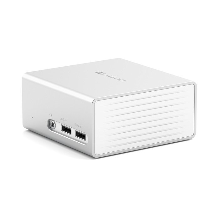 Satechi Aluminum Mini Universal Docking Station with Dual Video Outputs for Windows 10, 8.1, 8 & 7 (4K HDMI and... N4